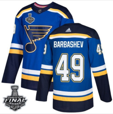 Ivan Barbashev Blues Royal Heim Blau 2019 Stanley Cup Final Stitched